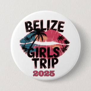 Belize Meisjesreis Tropisch Avontuur Ronde Button 7,6 Cm