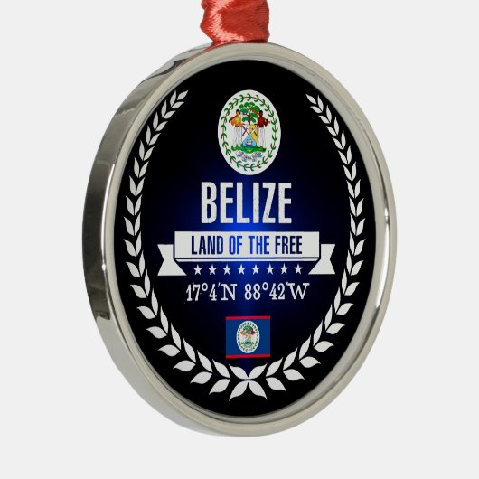 Belize Metalen Ornament (Rechts)