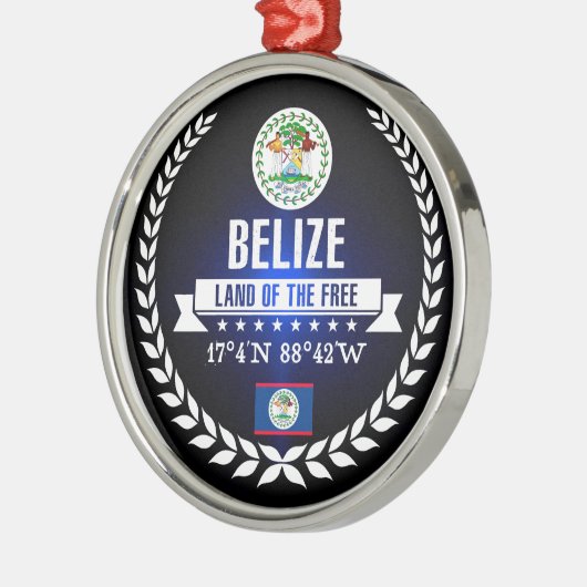 Belize Metalen Ornament (Links)