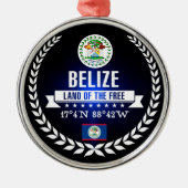 Belize Metalen Ornament (Voorkant)