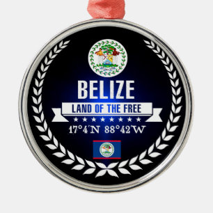 Belize Metalen Ornament