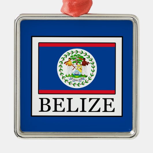 Belize Metalen Ornament (Voorkant)