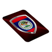 Belize Mettalic Emblem Magneet (Rechterzijde)