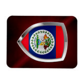 Belize Mettalic Emblem Magneet (Horizontaal)