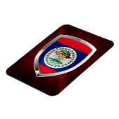 Belize Mettalic Emblem Magneet (Linkerzijde)
