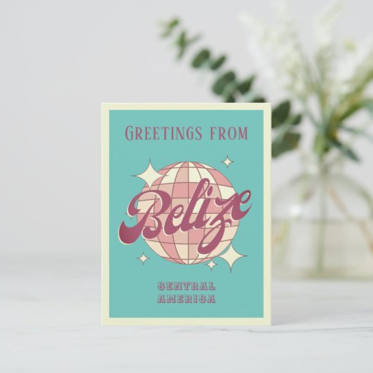 Belize Midden-Amerika vakantie Retro Briefkaart (Staand voorkant)