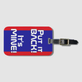 Belize National Flag Funny Patriotic Bagagelabel (Voorkant (horizontaal))