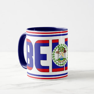 Belize National Flag Patriotic Coffee Mok