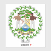 Belize nationale wapenschild sticker (Vel)