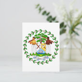 Belize officieel symbool voor wapenheraldry briefkaart (Staand voorkant)