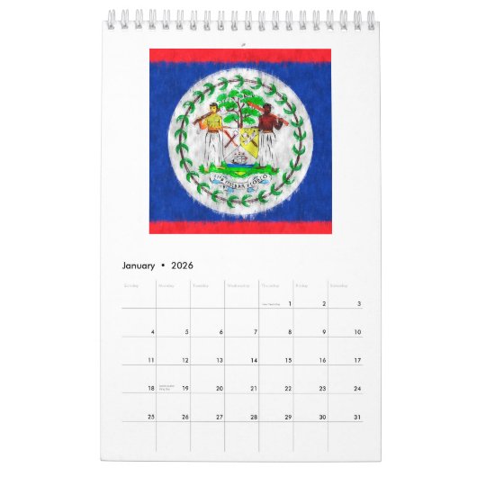 Belize Oil Painting Drawing Kalender (Jan 2026)