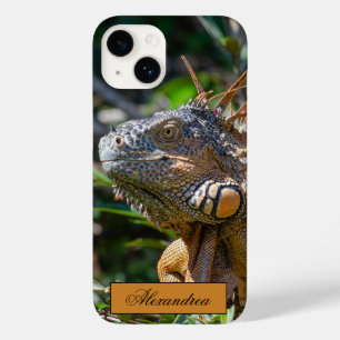 Belize Oranje Iguana Lizard Photography Case-Mate iPhone 14 Hoesje