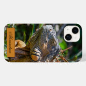 Belize Oranje Iguana Lizard Photography Case-Mate iPhone Case (Achterkant (horizontaal))