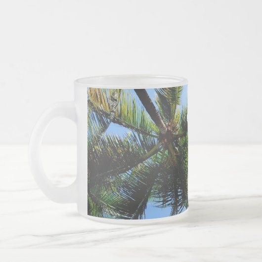 Belize Palm Trees Matglas Koffiemok (Links)