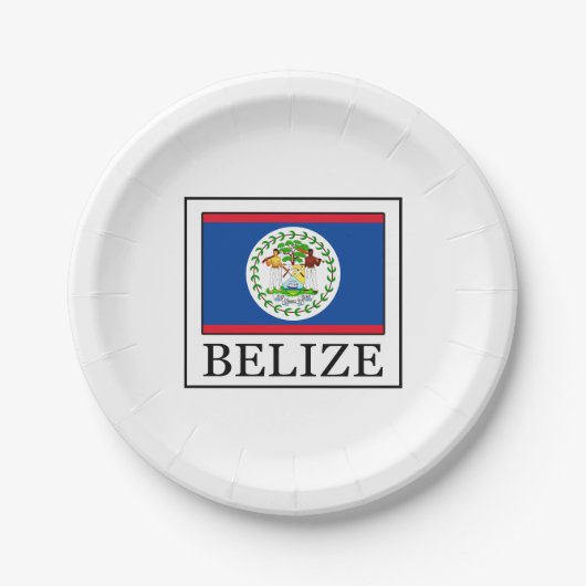 Belize Papieren Bordje (Voorkant)