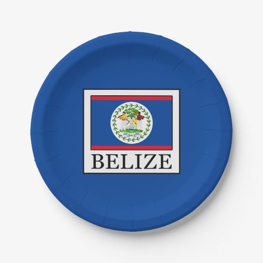 Belize Papieren Bordje (Voorkant)