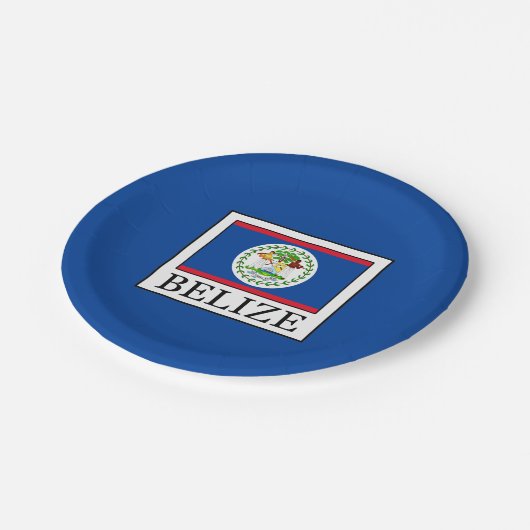 Belize Papieren Bordje (Gekanteld)