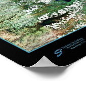 Belize poster foto printkaart (Hoek)