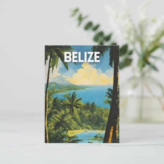Belize Reizen Briefkaart (Staand voorkant)