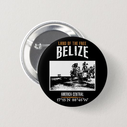 Belize Ronde Button 5,7 Cm (Voorkant /achterkant)