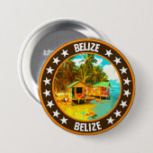 Belize Ronde Button 7,6 Cm (Voorkant /achterkant)