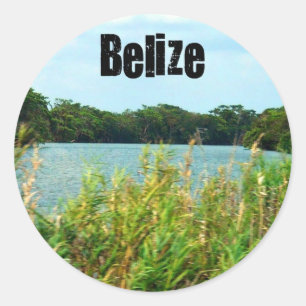 Belize Ronde Sticker