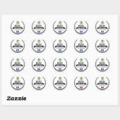 Belize Ronde Sticker (Vel)