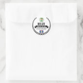 Belize Ronde Sticker (Tas)