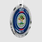 Belize Round Emblem Ornament (voorkant)