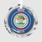 Belize Round Emblem Ornament (achterkant)