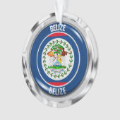 Belize Round Emblem Ornament (voorkant)