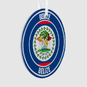 Belize Round Emblem Ornament (voorkant)