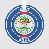 Belize Round Emblem Ornament (voorkant)
