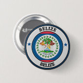 Belize Round Emblem Ronde Button 5,7 Cm (Voorkant /achterkant)