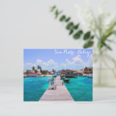 Belize San Pedro Beach Ambergris Caye Briefkaart (Staand voorkant)