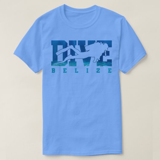 Belize Scuba Diving Souvenir Diver Gift T-shirt (Design voorkant)