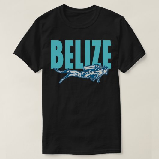 Belize Scuba Diving T-shirt (Design voorkant)