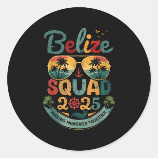  Belize Squad 2025 Tropical Beach Vakantie Ronde Sticker