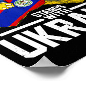 Belize Stands With Ukraine Ukrainian Flag Tees  Poster (Hoek)