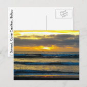 Belize Sunset Briefkaart (Voorkant / Achterkant)