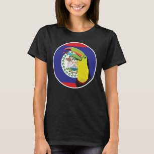 Belize Toucan Belizean Nationale Dierenvlag T-shirt