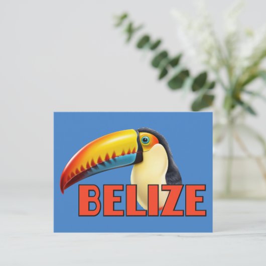 BELIZE Toucan Briefkaart (Staand voorkant)