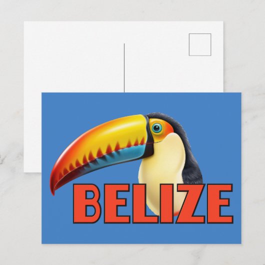 BELIZE Toucan Briefkaart (Voorkant / Achterkant)