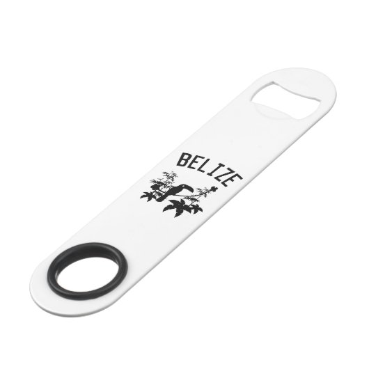 Belize Toucan Silhouette Speed Flessenopener (Voorkant Gekanteld)