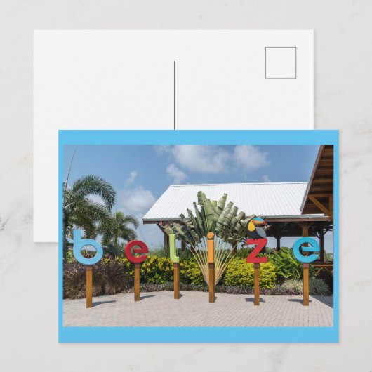 Belize Tourism Vacking Briefkaart (Voorkant / Achterkant)