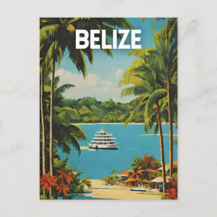 Belize Travel Art Poster Briefkaart