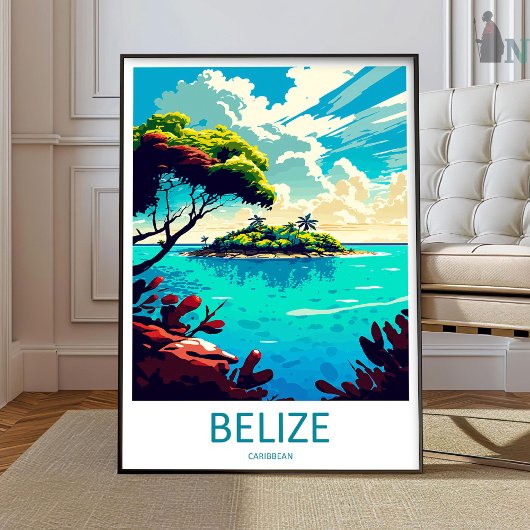 Belize Travel Print Wall Art Belize Wall Hanging