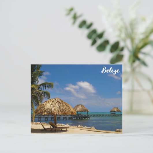 Belize Tropical Beach Ambergris Caye Briefkaart (Staand voorkant)
