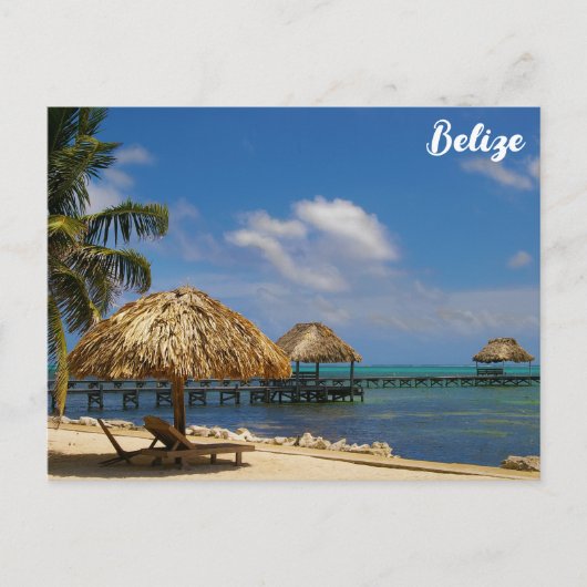 Belize Tropical Beach Ambergris Caye Briefkaart (Voorkant)