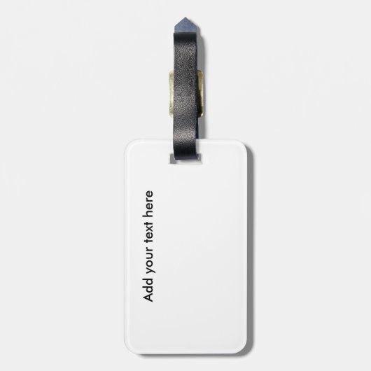 Belize Tropical Beach Bagagelabel (Achterkant verticaal)